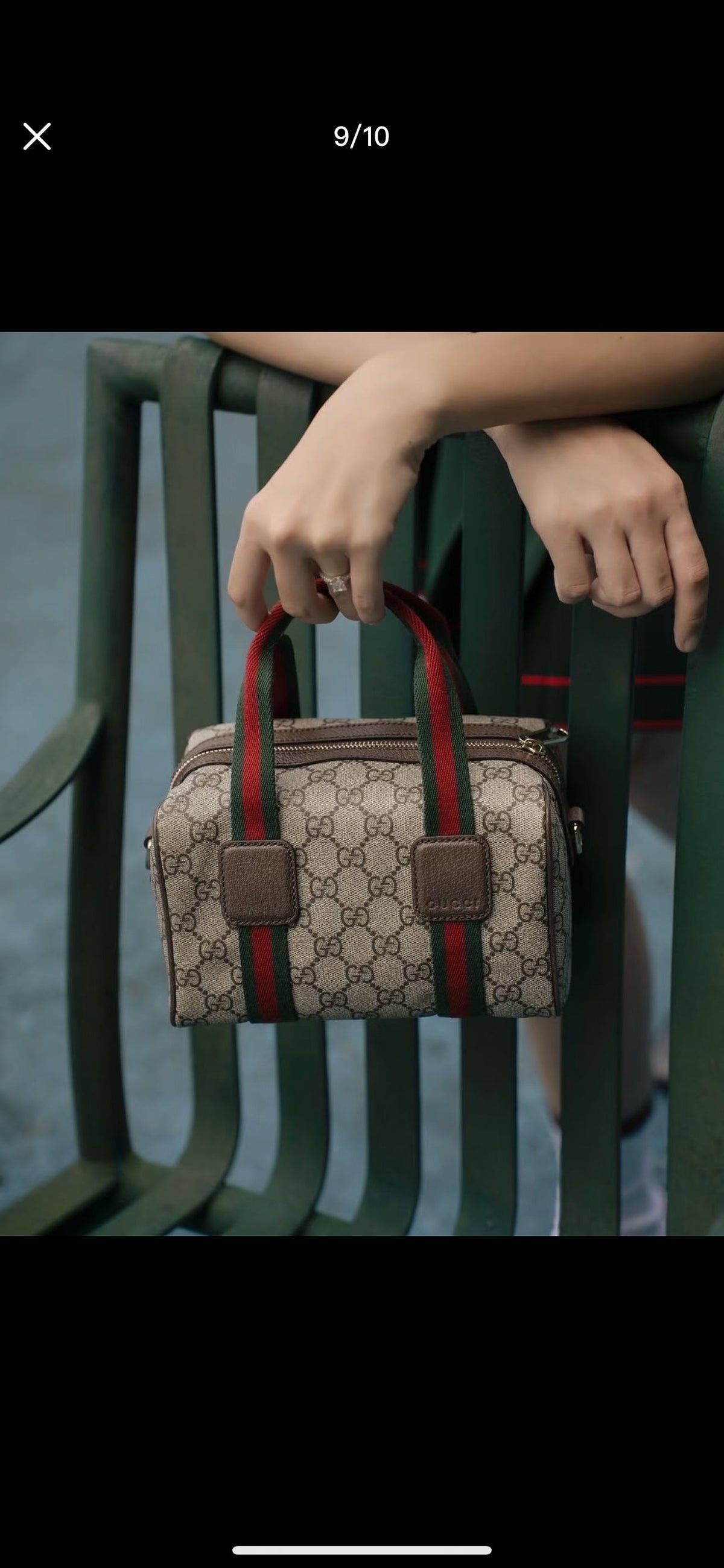 Gucci Ophidia Denim Web Pillow Bag – 859975